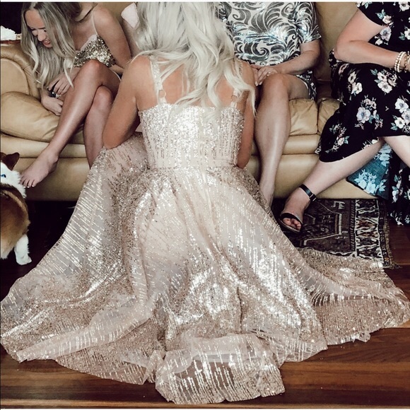 Bronx and Banco | Dresses | Bronx And Banco Mademoiselle Bridal Midi Dress  L | Poshmark